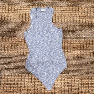 Heathered Blue Tank One-Piece Bodysuit